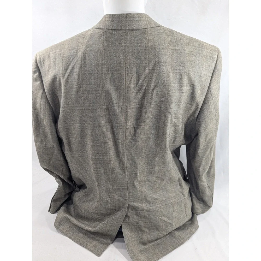 Jos. A.‎ Bank Blazer Coat Sport Suit Jacket Silk/Wool Blend Glenn Check 46R 48